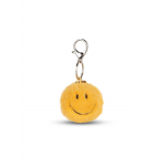 Breloc pufos Smiley 5.5 cm