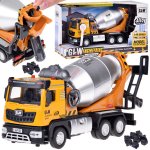 Camion betoniera pentru copii cu efecte sonore si luminoase, dimensiune 21 x 11 x 8 cm