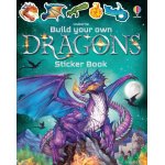 Carte pentru copii Usborne cu stickere Build Your Own Dragons