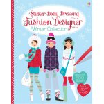 Carte pentru copii cu stickere Usborne Fashion Designer Winter Collection