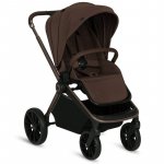 Carucior pentru copii Lionelo Mika Plus Mocha Mousse, sport, cadru din aluminiu, copertina XXL, spatar reglabil, accesorii, pana la 22 kg, EN1888-1