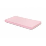 Cearsaf din bumbac Sensillo Jersey Deluxe Roz 120x60 cm cu elastic roata