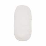 Cearsaf din velur cu elastic pentru carucior 90x50 cm Twins Alb