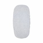 Cearsaf din velur cu elastic pentru carucior 90x50 cm Twins Gri