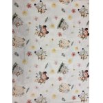 Cearsaf pentru pat copii Nichiduta Safari 120x60 cm din bumbac cu banda elastica roata