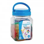 Set 36 de pietricele translucide Clear Rainbow Pebbles