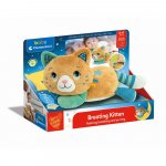 Pisicuta de plus cu melodii si vibratii ce imita torsul pentru relaxare si somn linistit Clementoni