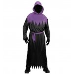 Costum de carbaval pentru copii, model Halloween Diabolic, mov, varsta 11 - 13 ani, masura 158 cm