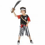 Costum de carnaval Pirat neinfricat M 5-7 ani / 132 cm