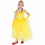 Costum de carnaval Printesa Galben XXS 3-4 ani / 104 cm