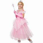 Costum de carnaval Printesa Roz L 7-8 ani / 128 cm