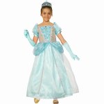 Costum de carnaval Printesa Turcoaz S 7-8 ani / 128 cm