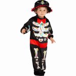 Costum de carnaval Schelet Ziua Mortilor 12-24 luni / 86 cm