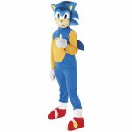 Costum de carnaval Sonic S 3-4 ani / 104 cm