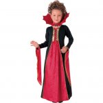 Costum de carnaval vampirita gotica S 3-4 ani / 104 cm