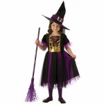 Costum de carnaval Vrajitoare magica L 8-10 ani / 147 cm