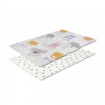 Covoras de joaca termic pentru copii Buddies & Stars din spuma XPE, design cu doua fete, pliabil, 120x180 cm