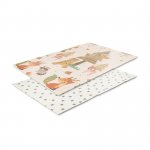 Covoras de joaca termic pentru copii Home & Stars din spuma XPE, design cu doua fete, pliabil, 120x180 cm