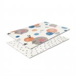 Covoras de joaca termic pentru copii Ocean & Stars din spuma XPE, design cu doua fete, pliabil, 120x180 cm