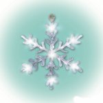 Decor fereastra cu led-uri Home fulg de zapada