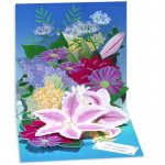 Felicitare 3D Treasure Buchet mixt