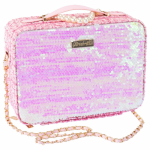 Geanta mare de machiaj cu paiete reversibile Girabrilla