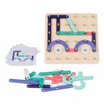 Joc creativ din lemn BS Toys Geoplank