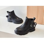 Ghete negre neimblanite pentru fetite marime 35