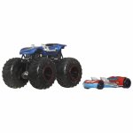 Hot Wheels Monster Truck si masinuta metalica Twin Mill