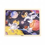 Puzzle din lemn pentru copii Viga Cosmos 24 piese