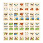 Joc din lemn Domino Vehicule Viga