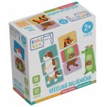 Joc educational pentru copii, Animale mix and match KuKiKuk Efko 18 piese mari