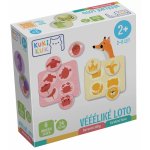 Joc educational pentru copii loto culori obiecte si animale KuKiKuk Efko 6 planse culori diferite, 24 jetoane