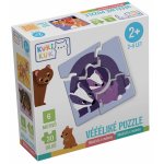 Joc educational pentru copii puzzle mama si puii KuKiKuk Efko 6 perechi, 30 piese mari