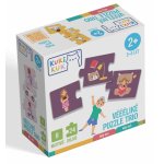 Joc educational pentru copii puzzle Trio cu rutine zilnice KuKiKuk Efko 8 perechi, 24 piese mari
