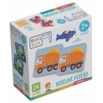 Joc educational pentru copii Vehicule Memo KuKiKuk Efko 24 perechi, 12 piese mari