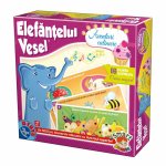 Joc educativ Elefantelul vesel Aventuri culinare, creion muzical si planse ilustrate cu ingrediente