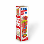 Joc 3 in 1 Deico Turnul instabil Memo si Domino