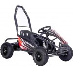 Kart electric pentru copii Gokart Maighty Black, putere 1000W/48V, baterie 48V12Ah, vitexa maxima 30 km/h, scaun reglabil, frane hidraulice cu disc, amortizoare, anvelope gonflabile cu suspensii si scaun reglabil