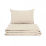 Lenjerie de pat cu 2 piese din muselina, Little Amy, Bej, 100x135 cm