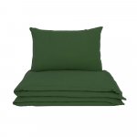 Lenjerie de pat cu 2 piese din muselina, Little Amy, Verde, 100x135 cm
