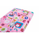 Lenjerie pentru patut 120x60 cm SomnArt Pisicute din bumbac cu 3 piese