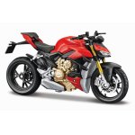Motocicleta metalica Maisto editie speciala Ducati super naked v4 scara 1:18