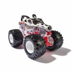 Masinuta metalica Monster Jam ruff crowd Monster Mutt Dalmatian scara 1:64