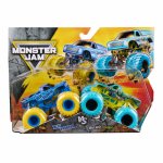 Set 2 masinute metalice Monster Jam Blue Thunder si Bad News Travels Fast scara 1:64