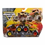 Set 2 masinute metalice Monster Jam Max D XX si El Toro Loco scara 1:64