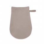 Manusa de baie Qmini Mocha, 12x21 cm, tricot termo-terry din bambus