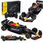 Masinuta de asamblat cu 55 de piese pentru copii, Red Bull Oracle 92600, scala 1:16, cu telecomandata