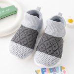 Mocasini in nuante de gri pentru copii marime 28