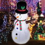 Om de zapada gonflabil 122 cm, iluminat led, alimentare priza, pentru interior si exterior